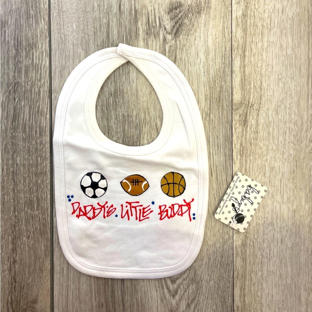 Daddy's Little Buddy Sports NWT bib